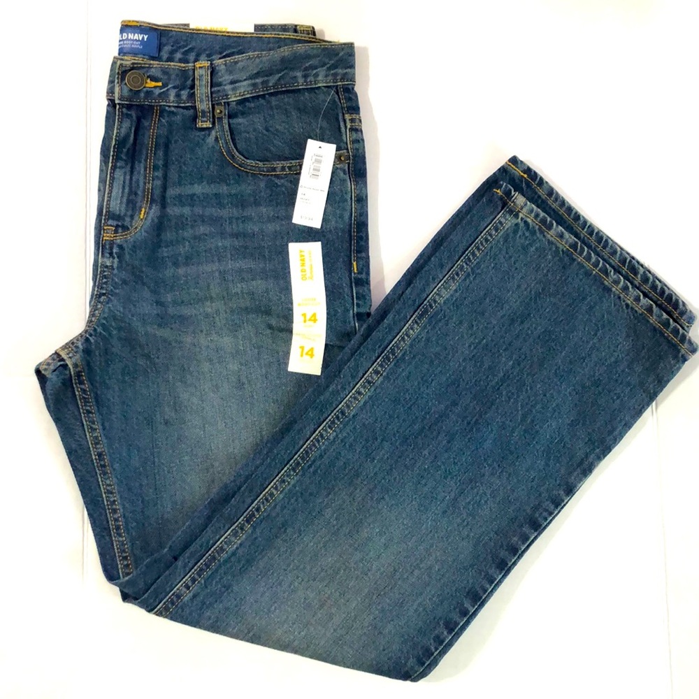 Old navy size 14 boys husky loose boot-cut jeans